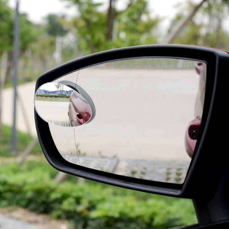 3R-055 2 PCS Car Truck Oval Blind Spot Rear View Wide Angle Mirror Blind Spot Mirror 360 Degree Adjustable Wide-angle Mirror, Size: 6.7*4.5cm