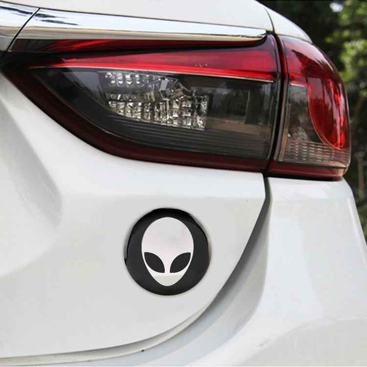 4 PCS Car-Styling Alien Pattern Metal Wheel Hub Decorative Sticker, Diameter: 5.8cm