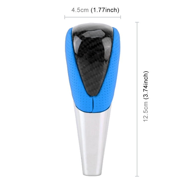 Universal High Carbon Fiber Texture Leather Hole Pattern Car Gear Shift Knob Modified Shifter Lever Knob, CMS3610A, CMS3610B, CMS3610C, CMS3610D