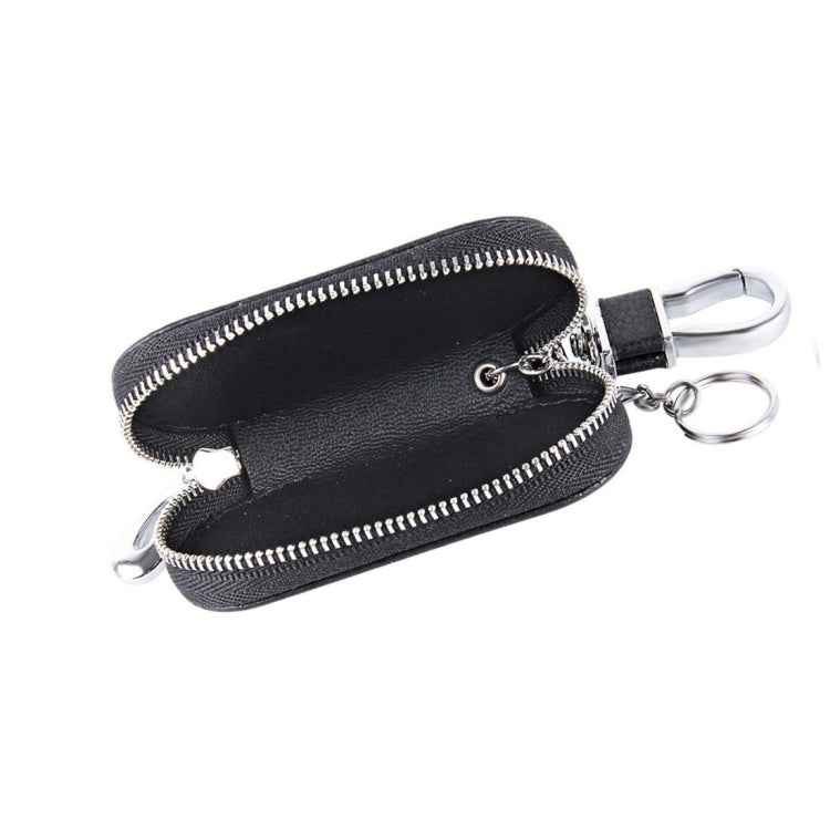 Universal Pure Cow Leather Waist Hanging Zipper Wallets Key Holder Bag (No Include Key)