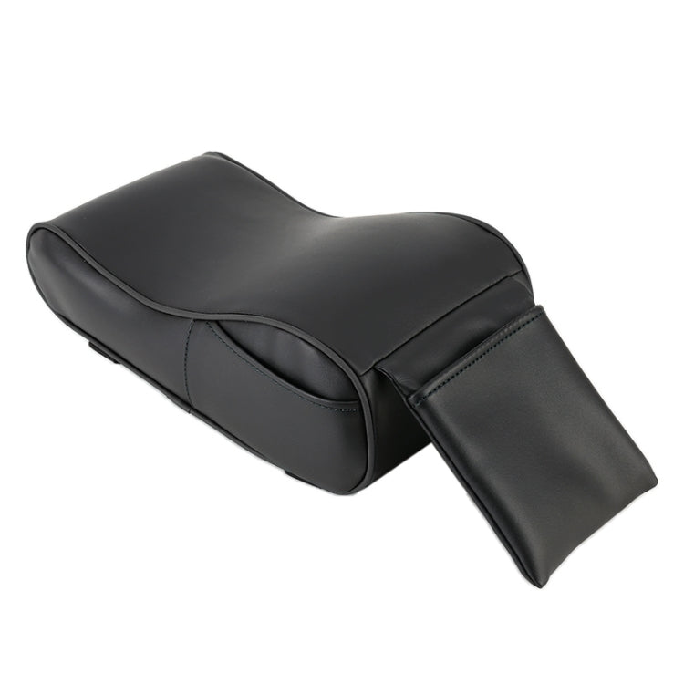 Universal Car PU Leather and Memory Foam Wrapped Armrest Box Car Armrest Box Mat with Phone Holder Storage Bag & Card Slot, with Card Slot (Beige), with Card Slot (Brown), with Card Slot (Black)