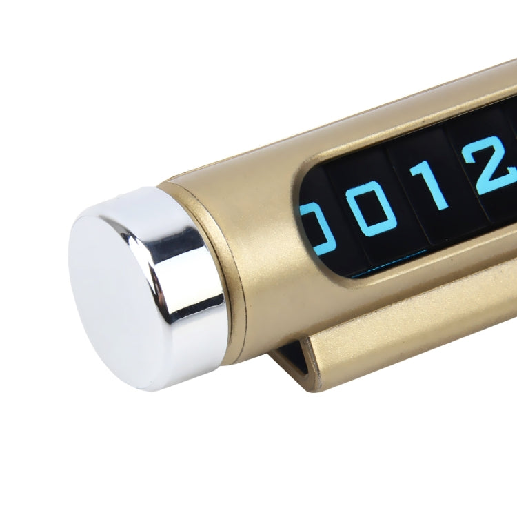 Hidden Rotatable Magnetic Phone Number Card Plate Temporary Parking Car Sticker