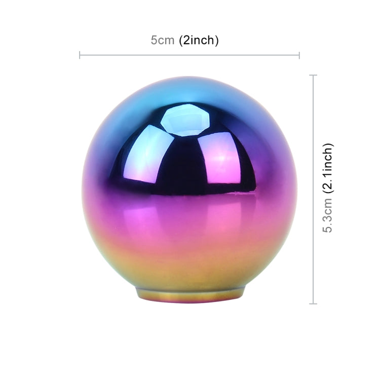 Universal Vehicle Car Gradient Blue Screwed Shifter Cover Manual Automatic Aluminum Gear Shift Knob, Universal Gear Shift Knob