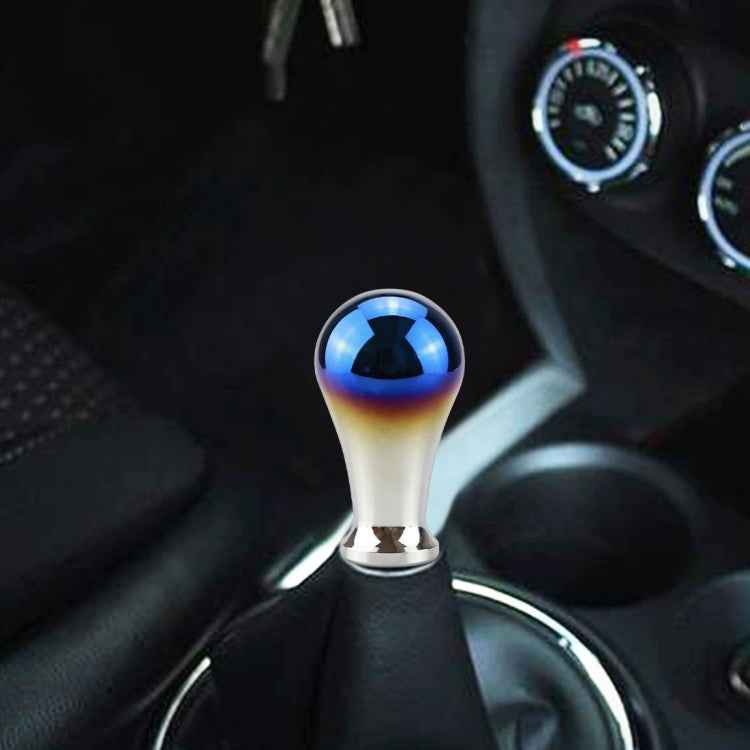 Universal Vehicle Car Blue Screwed Aluminum Alloy Gear Shifter Lever Manual Automatic Shift Knob Adapter