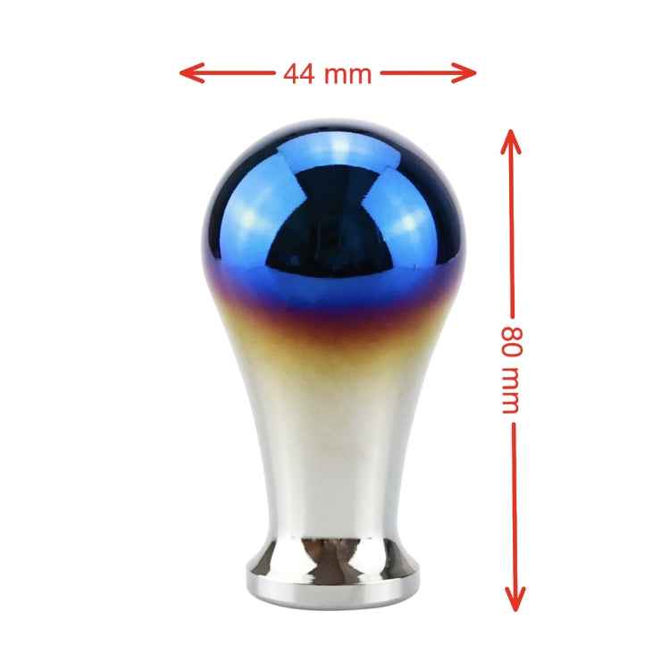 Universal Vehicle Car Blue Screwed Aluminum Alloy Gear Shifter Lever Manual Automatic Shift Knob Adapter