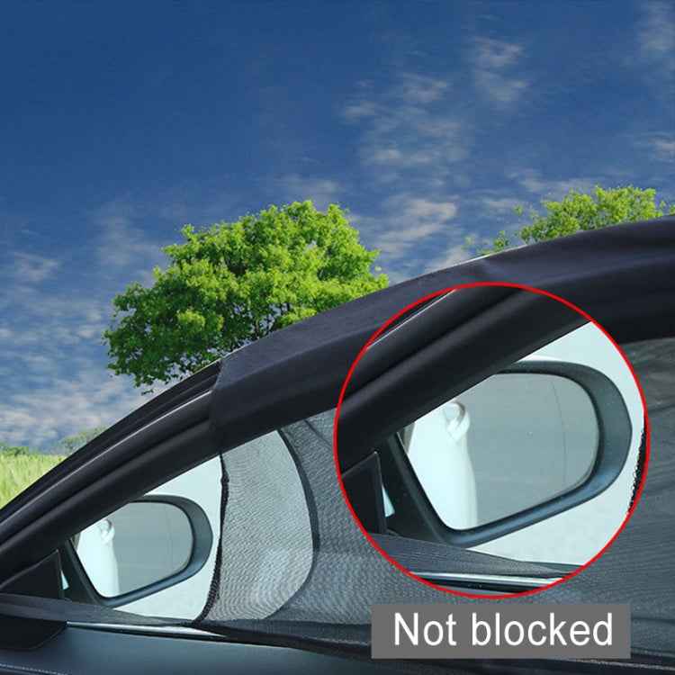 2 PCS Car Front Window Net Yarn Sunscreen Insulation Window Sunshade Cover, Size: 75*50cm