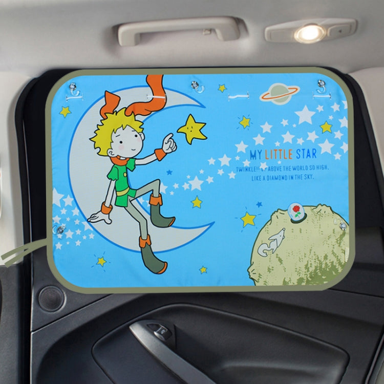 Car Large Rear Window Sunscreen Insulation Window Sunshade Cover, Size: 70*50cm, Mustache, Rocket, Little Pirate, Small Cloud, Camping, Happy Time, Pink Bus, Happy School Bus, Magic World, Moon Baby, Waterpark, House