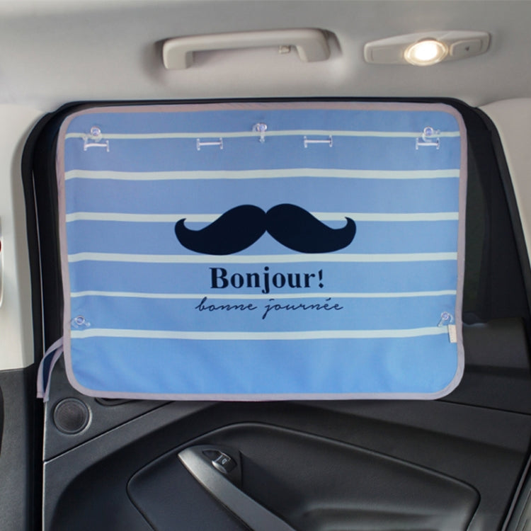 Car Large Rear Window Sunscreen Insulation Window Sunshade Cover, Size: 70*50cm, Small Cloud, Camping, Happy Time, Pink Bus, Happy School Bus, Magic World, Moon Baby, Waterpark, House, Mustache, Rocket, Little Pirate