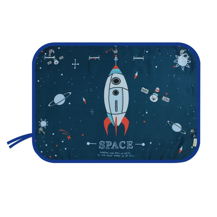 Car Large Rear Window Sunscreen Insulation Window Sunshade Cover, Size: 70*50cm, Rocket, Little Pirate, Small Cloud, Camping, Happy Time, Pink Bus, Happy School Bus, Magic World, Moon Baby, Waterpark, House, Mustache