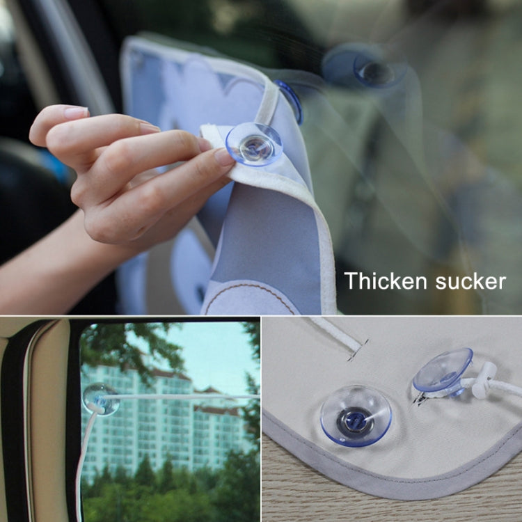 Car Large Rear Window Sunscreen Insulation Window Sunshade Cover, Size: 70*50cm, Rocket, Little Pirate, Small Cloud, Camping, Happy Time, Pink Bus, Happy School Bus, Magic World, Moon Baby, Waterpark, House, Mustache