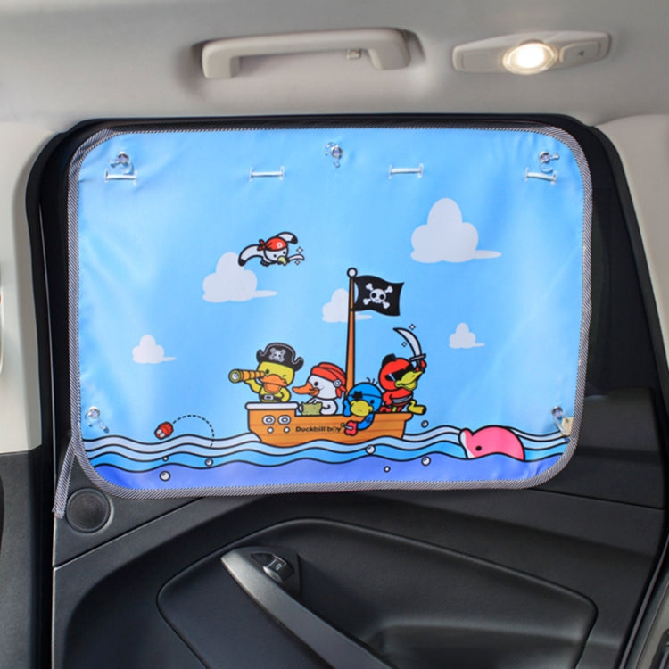 Car Large Rear Window Sunscreen Insulation Window Sunshade Cover, Size: 70*50cm, Small Cloud, Camping, Happy Time, Pink Bus, Happy School Bus, Magic World, Moon Baby, Waterpark, House, Mustache, Rocket, Little Pirate
