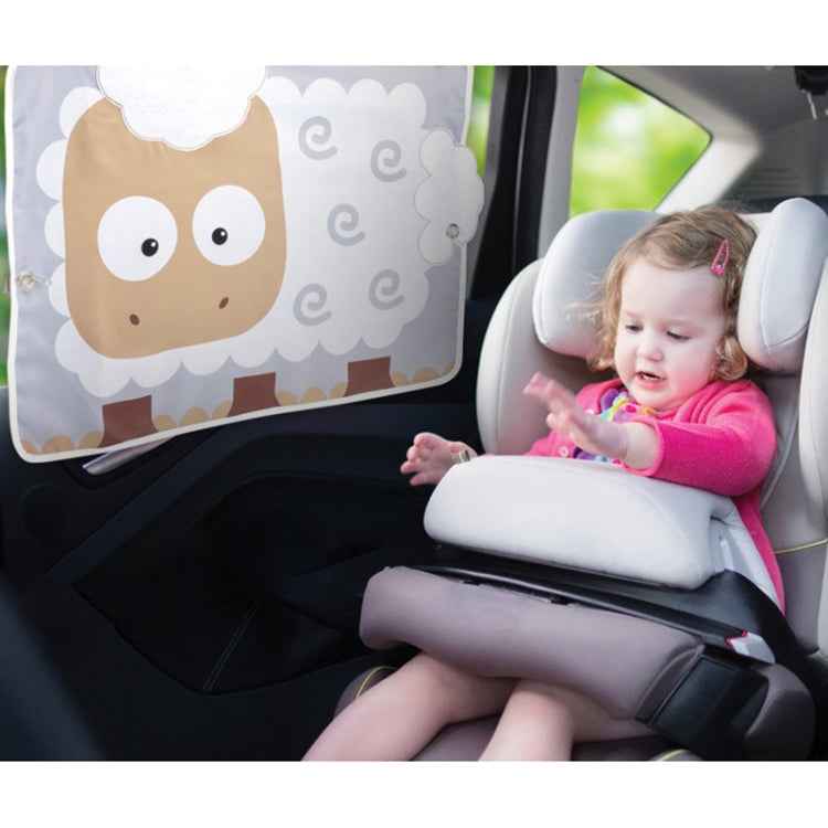Car Large Rear Window Sunscreen Insulation Window Sunshade Cover, Size: 70*50cm, Small Cloud, Camping, Happy Time, Pink Bus, Happy School Bus, Magic World, Moon Baby, Waterpark, House, Mustache, Rocket, Little Pirate