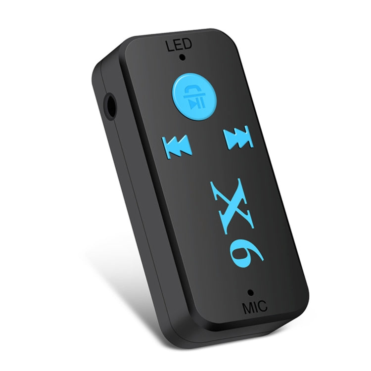 HQX6 Car Bluetooth V4.1 Audio Music Player Receiver Adapter, Support Wireless Hands-free & TF Card & USB Charge, HQX6