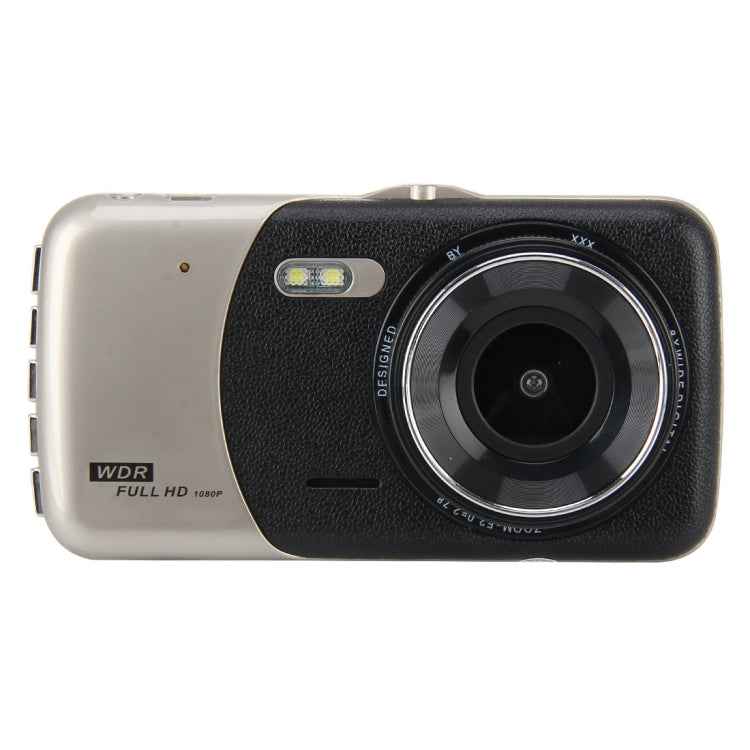 4 inch HD Video Recording HD Display Car Recorder with Separate F2.0 Camera, 12MP 170 Degrees Wide-angle/ Rear View Loop Recording/ G-Sensor Recording/ WDR Full HD/ Front Camera 1080P/ Rear Camera 720P/ Support 32G TF Card