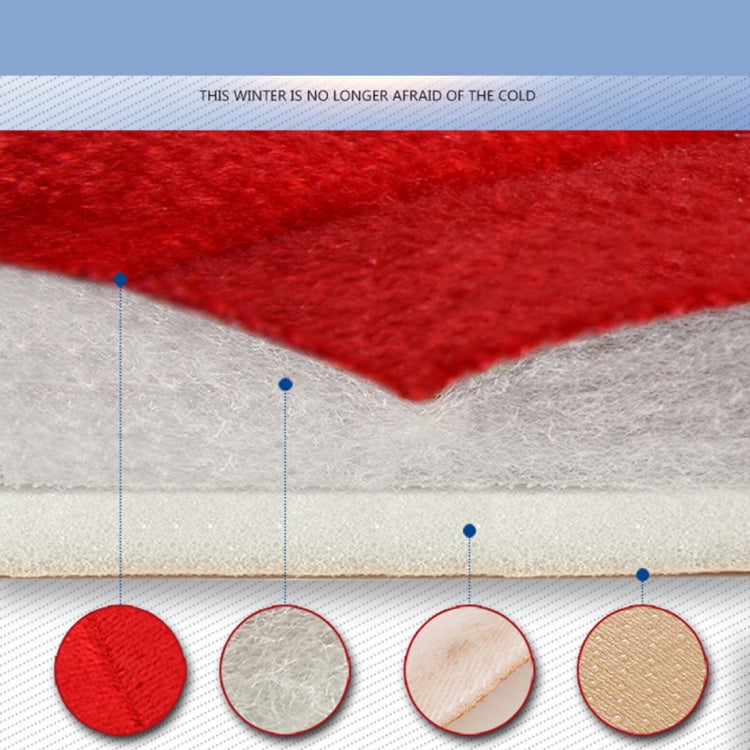 3 PCS / Set Warm Car Seat Cover Cushion Five Seats Universal Two Front Row Seat Covers and One Back Row Seat Cover Car Non-slip Chair Pad Warm Car Mats No Back Plush Cushion