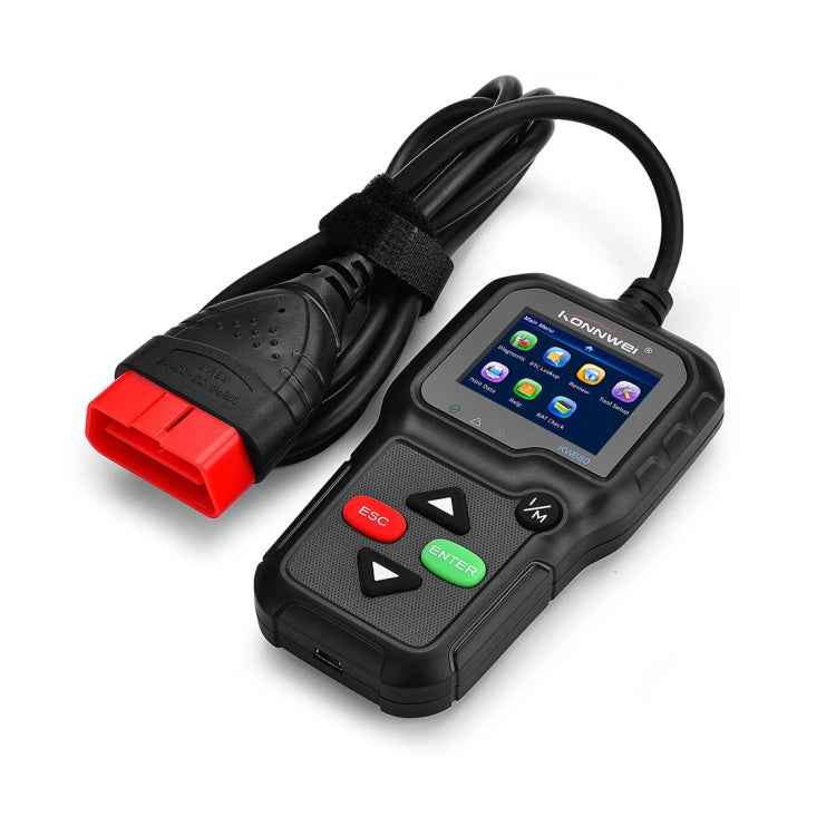 KONNWEI KW680 Mini OBDII Car Auto Diagnostic Scan Tools Auto Scan Adapter Scan Tool (Can Detect Battery and Voltage, Only Detect 12V Gasoline Car)