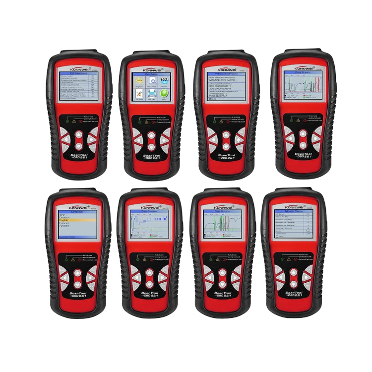 KONNWEI KW830 OBDII / CAN Car Auto Diagnostic Scan Tools Auto Scan Adapter Scan Tool Supports 8 Languages and 6 Protocols (Can Also Detect Battery and Voltage, Only Detect 12V Gasoline Car), KW830