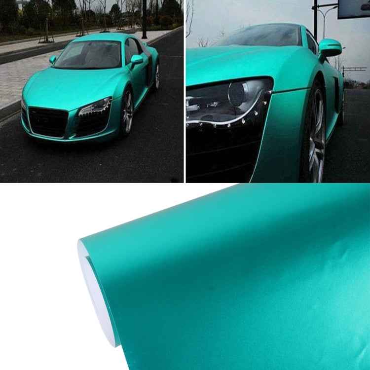 5m * 0.5m Ice Blue Metallic Matte Icy Ice Car Decal Wrap Auto Wrapping Vehicle Sticker Motorcycle Sheet Tint Vinyl Air Bubble Free, 5m * 0.5m