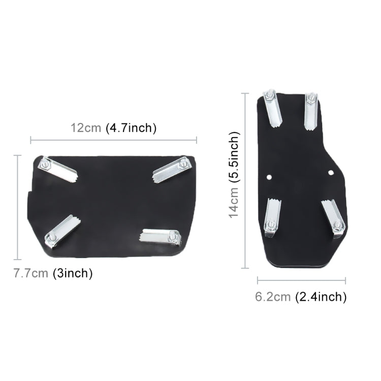 CS-322 2 in 1 Non-Slip Manual Car Truck Pedals Foot Brake Pad Cover Set, CS-322