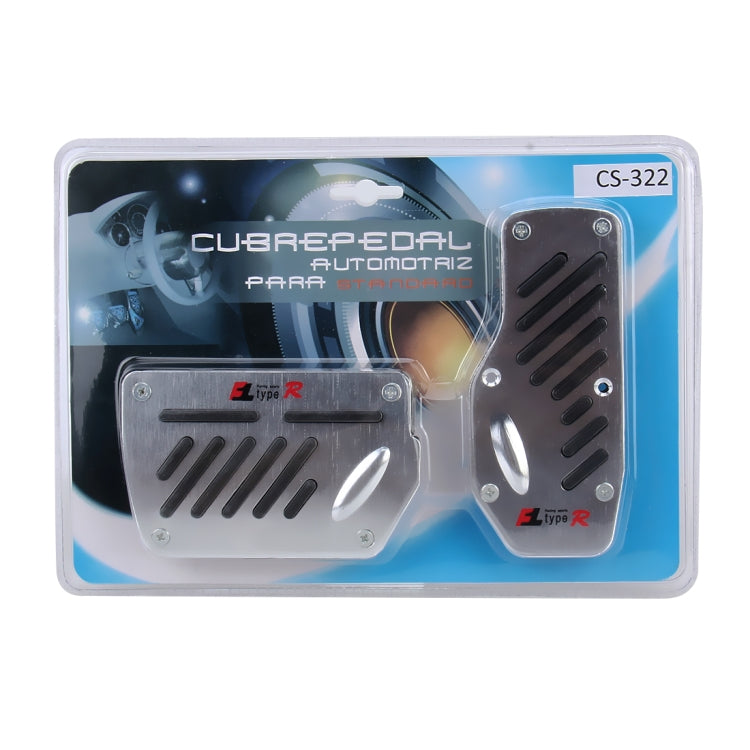 CS-322 2 in 1 Non-Slip Manual Car Truck Pedals Foot Brake Pad Cover Set, CS-322