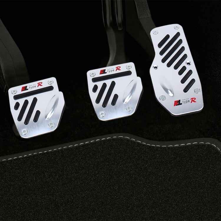 CS-321 3 in 1 Non-Slip Manual Car Truck Pedals Foot Brake Pad Cover Set