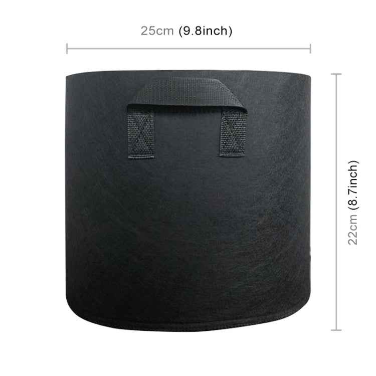 3 Gallon Planting Grow Bag Thickened Non-woven Aeration Fabric Pot Container with Handle