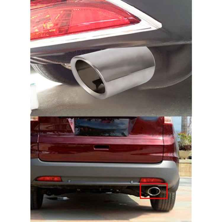 2 PCS Car Styling Stainless Steel Exhaust Tail Muffler Tip Pipe for VW Volkswagen 1.4T Swept Volume
