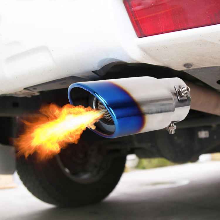 Universal Car Styling Stainless Steel Straight Bolt-on Exhaust Tail Muffler Tip Pipe with Mesh