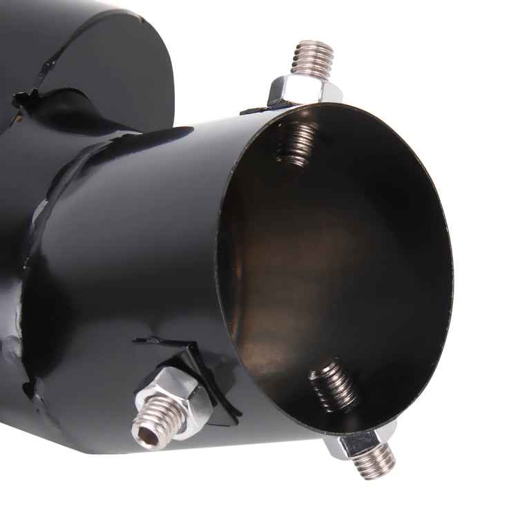 Universal Car Styling Stainless Steel Curved Double Outlets Exhaust Tail Muffler Tip Pipe