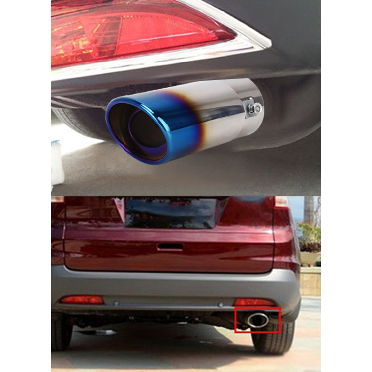 Universal Car Styling Stainless Steel Straight Exhaust Tail Muffler Tip Pipe, Straight
