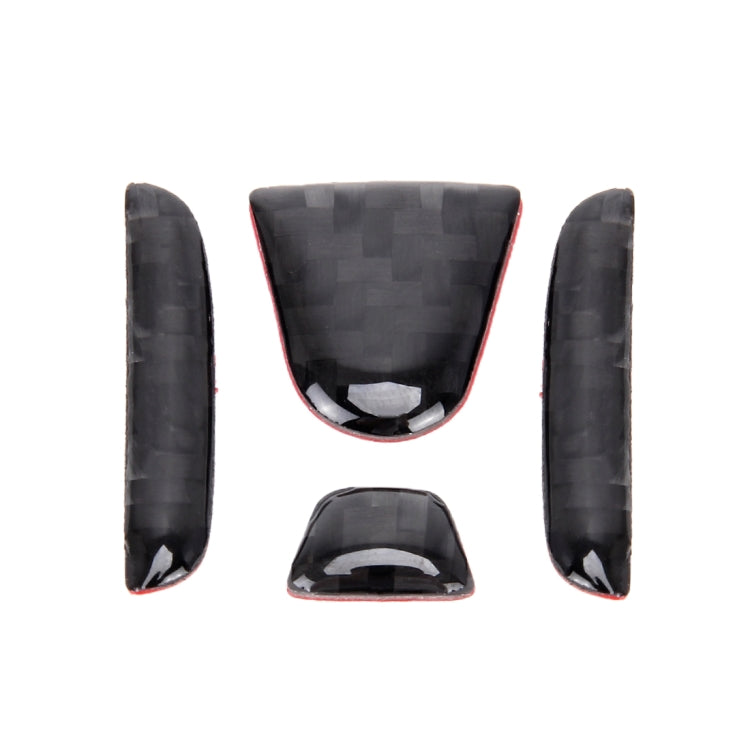 4 in 1 Steering Wheel H Logo Trim Decal Sticker for Honda Civic 10th Gen 2016-2019