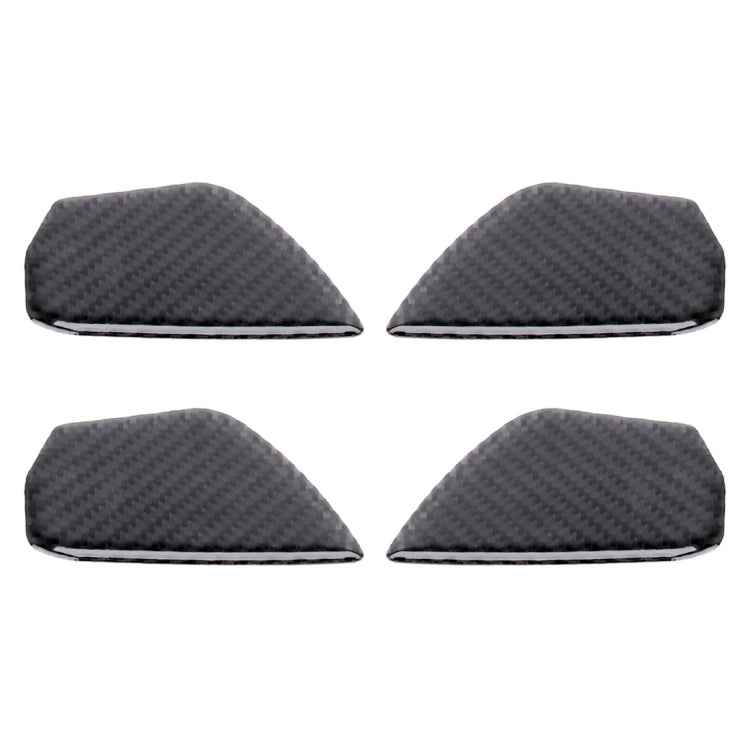 Carbon Fiber Inner Door Handle Bowl Cover Trim Decals Decorative Sticker for Honda Civic 10th Gen