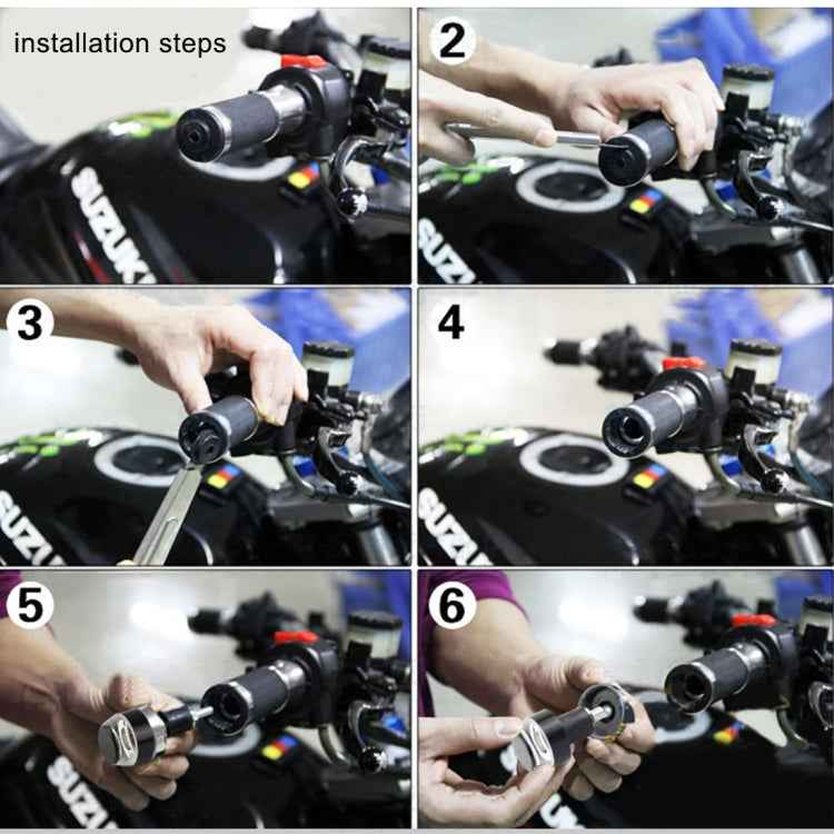 Pair Motorcycle Turn Signal Light Grip Bar Plug Strobe Side Marker End LED Handlebar Lamp