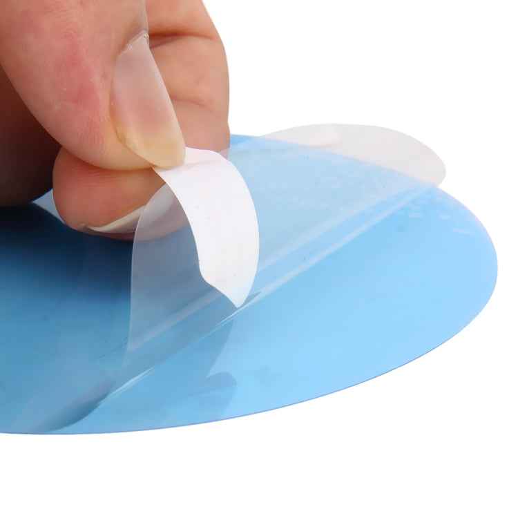 Car Oval PET Rearview Mirror Protective Window Clear Anti-fog Waterproof Rain Shield Film, Size:10x15cm