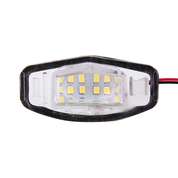 2 PCS DC 12V 2W 120LM 6000K LED License Plate Light 18-SMD Bulbs Lamps for Honda Civic VII4/5D 01-05, VIII 06-17, City 4D 03-09, Lengend 99-04, For Honda Civic