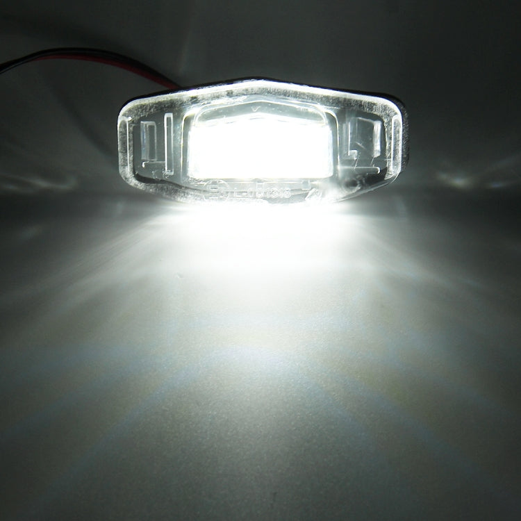 2 PCS DC 12V 2W 120LM 6000K LED License Plate Light 18-SMD Bulbs Lamps for Honda Civic VII4/5D 01-05, VIII 06-17, City 4D 03-09, Lengend 99-04, For Honda Civic