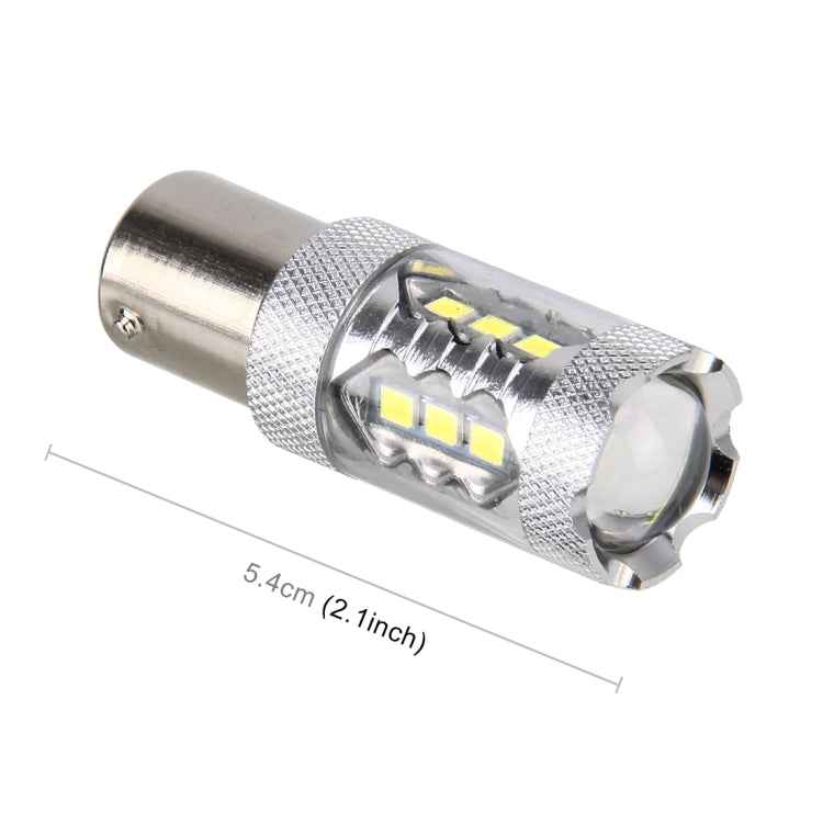 2 PCS 1156 / BA15S 5W 250LM 6000K Car Auto Turn Light Reversing Lights 16LEDs SMD-2835 Lamps, DC 12V