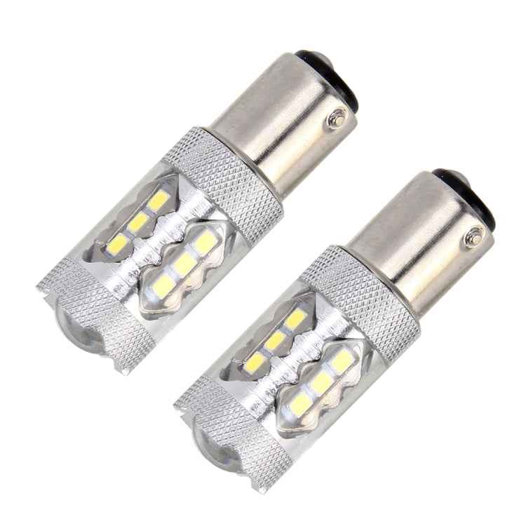2 PCS 1157 / BAY15D 5W 250LM 6000K Car Auto Brake Lights 16LEDs SMD-2835 Lamps, DC 12V
