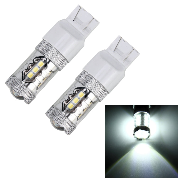 2 PCS T20 / 7440 5W 250LM 6000K Car Auto Turn Light Reversing Lights 16LEDs SMD-2835 Lamps, DC 12V