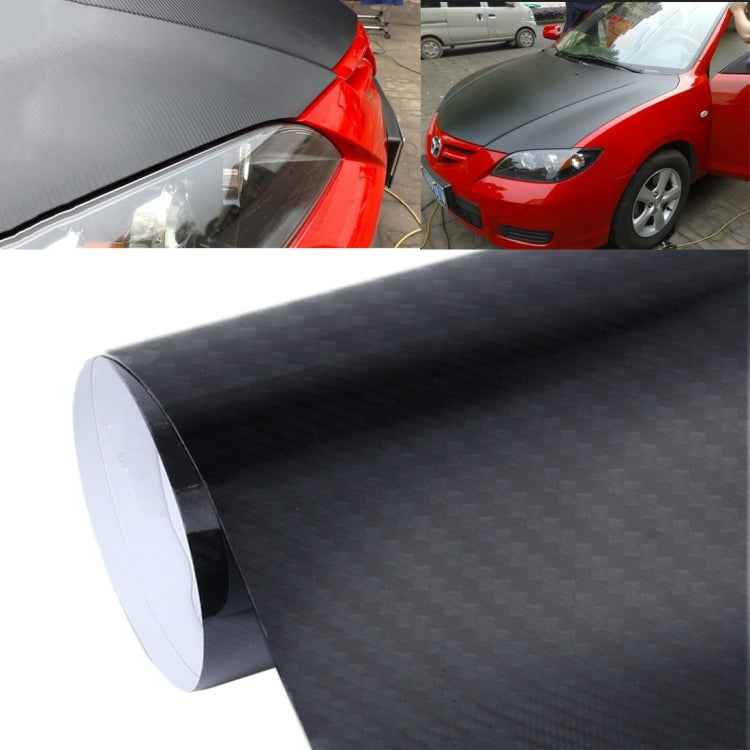 5D High Gloss Carbon Fiber Car Vinyl Wrap Sticker Decal Film Sheet Air Release, Size: 152cm x 50cm