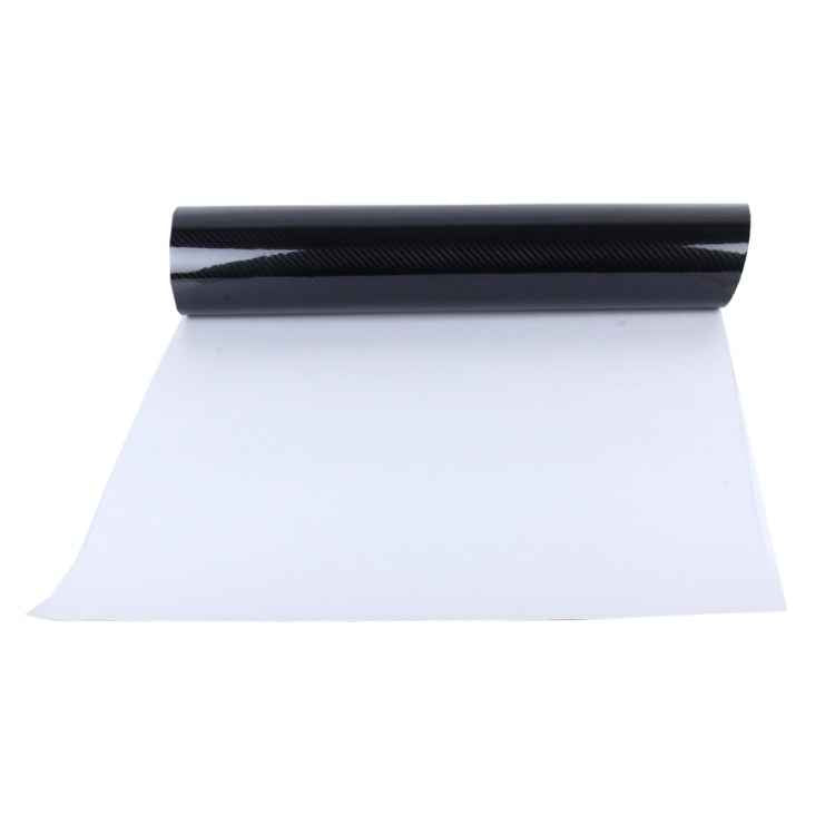 5D High Gloss Carbon Fiber Car Vinyl Wrap Sticker Decal Film Sheet Air Release, Size: 152cm x 50cm