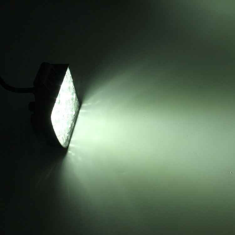 DC 10-30V 27W 2500LM 6000K Waterproof Vehicle Car Boat Marine External Work Lights Emergency Lights 60 Degrees Adjustable Flood Light LED Car Bulbs with 9 Intense Wafer LED Lights