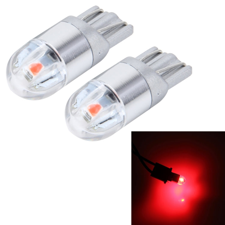 2 PCS T10 2W 2 SMD-3030 LED Car Clearance Lights Lamp, DC 12V, 2 SMD-3030 LEDs, 2 SMD-3030