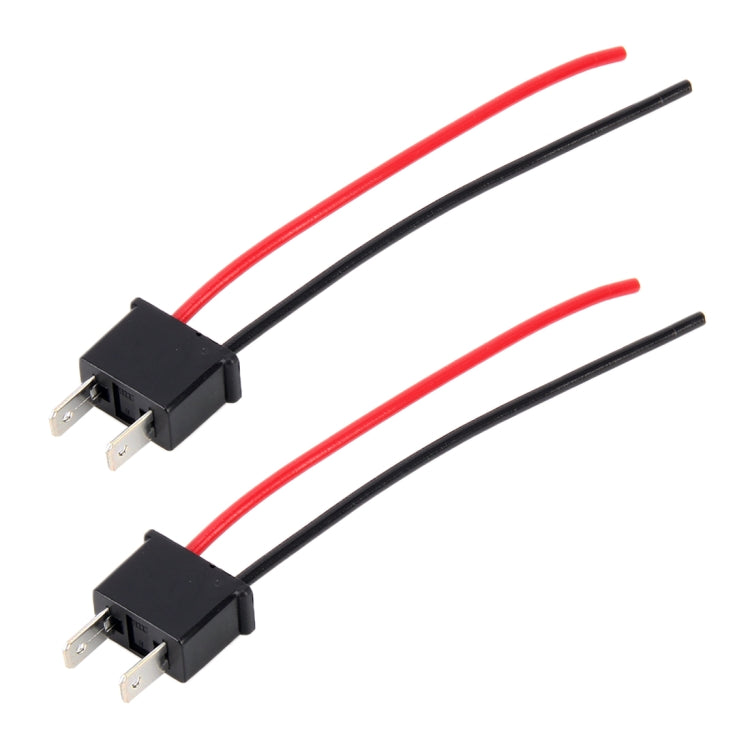 1 Pair H7 Bulb Holder Base Male Socket with Wire, H7