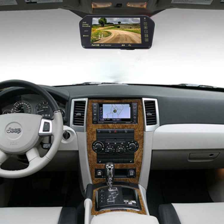 7 inch 480*234 Rear View TFT-LCD Color Car Monitor with Bluetooth MP5 Player, Support Reverse Automatic Screen Function