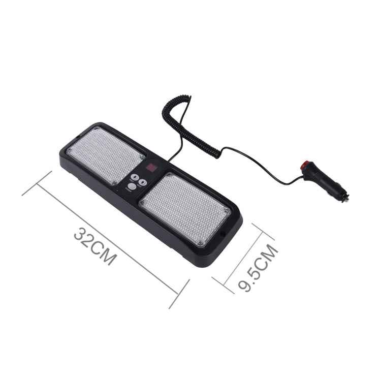 High qulaity DC 12V,9W LED Waterproof Car Sunshade Yellow Light Warning Lights Strobe Emergency Lights Flashing Light with 12 Kinds Flash Patterns