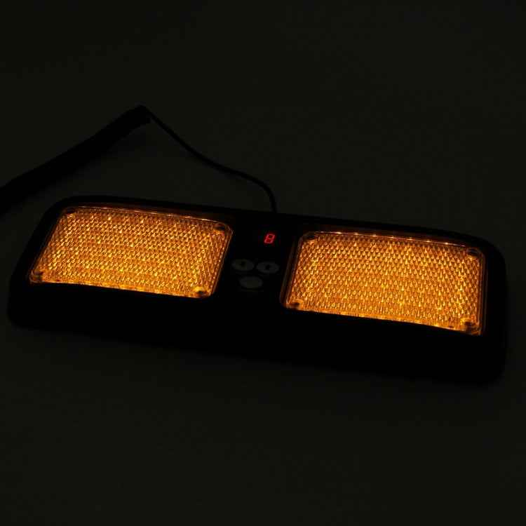 High qulaity DC 12V,9W LED Waterproof Car Sunshade Yellow Light Warning Lights Strobe Emergency Lights Flashing Light with 12 Kinds Flash Patterns