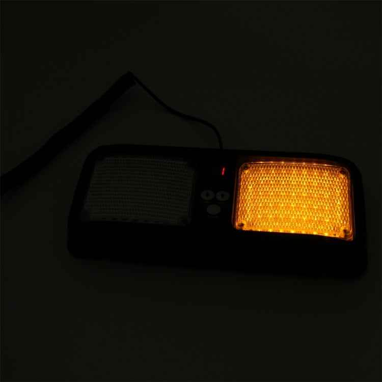 High qulaity DC 12V,9W LED Waterproof Car Sunshade Yellow Light Warning Lights Strobe Emergency Lights Flashing Light with 12 Kinds Flash Patterns