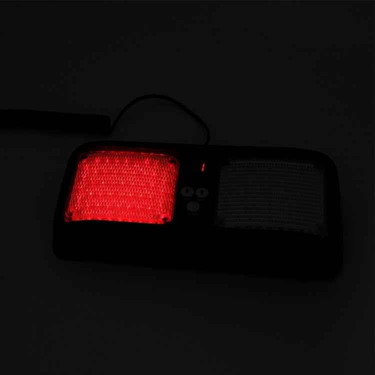 High qulaity DC 12V,9W LED Waterproof Car Sunshade Red Light And Blue Light Warning Lights Strobe Emergency Lights Flashing Light with 12 Kinds Flash Patterns