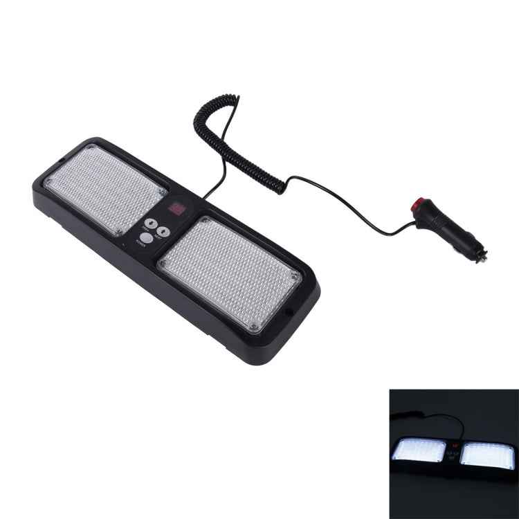 High qulaity DC 12V,9W LED Waterproof Car Sunshade White Light Warning Lights Strobe Emergency Lights Flashing Light with 12 Kinds Flash Patterns